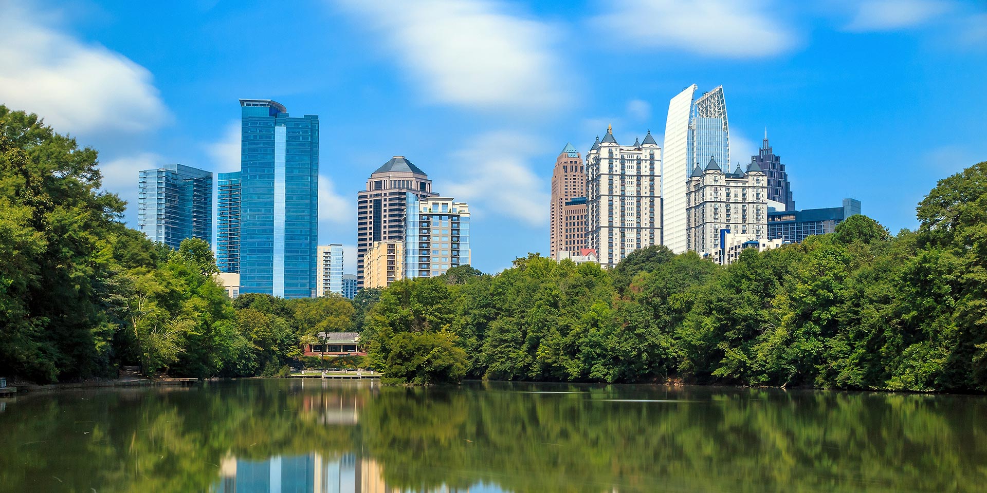 Skyline and reflections of midtown Atlanta, Georgia Skyline and reflections of midtown Atlanta, Georgia